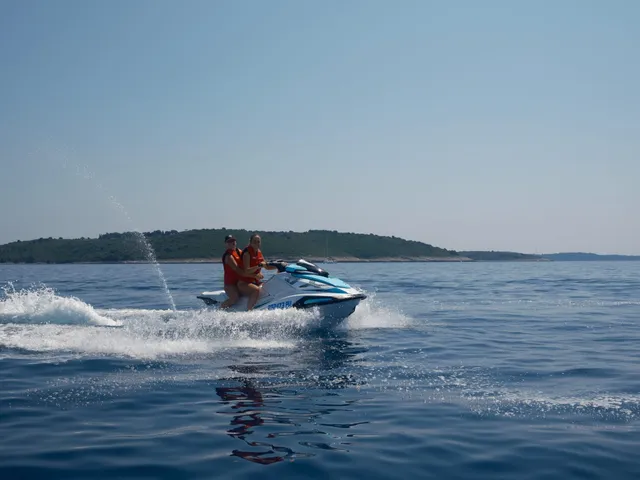 Couple near a small island