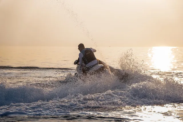 Golden-hour silhouette on the Adriatic